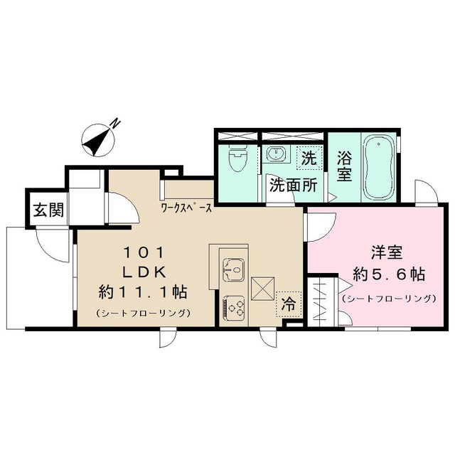 サンタンジェ平和台の間取り