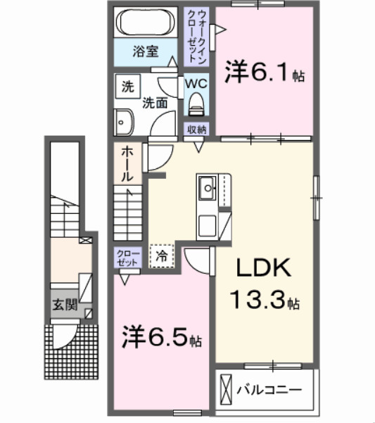 アンソレイユの間取り