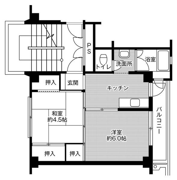 ビレッジハウス行田3号棟の間取り