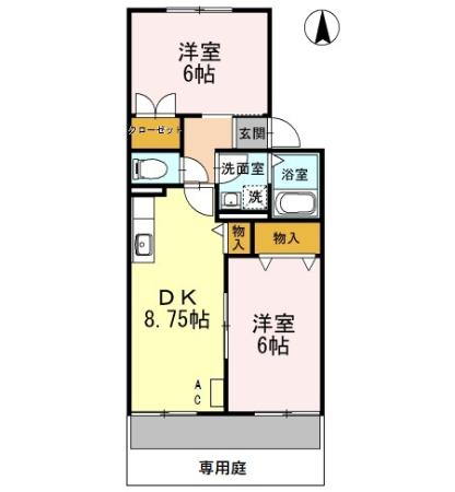 ハイカムール青山の間取り