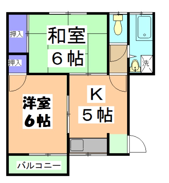 常盤コーポの間取り