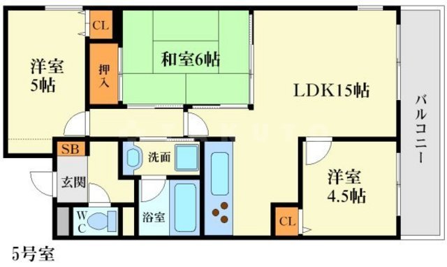 メゾン中央の間取り