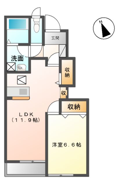 I.Room（アイルーム）Ⅱの間取り