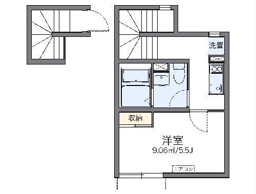レオネクストスカイゲート羽田の間取り