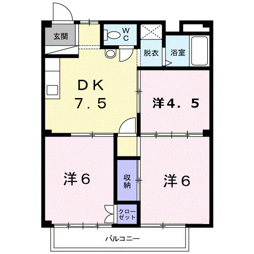 シティハイツ須藤の間取り