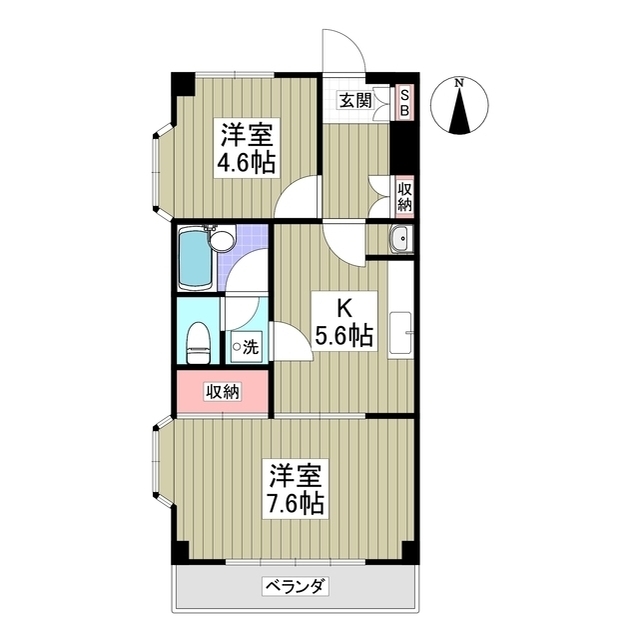 2/2 間取