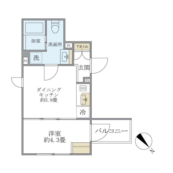 ＥＸＡＭ　ＡＫＡＳＡＫＡの間取り