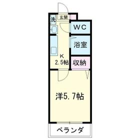 リエス上島Ｂの間取り