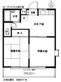 ガーデンハウス東戸Ｂの間取り