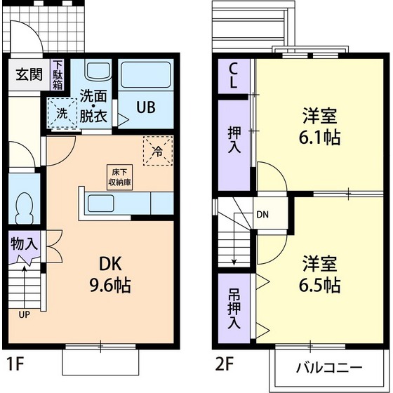 フォーリア Aの間取り