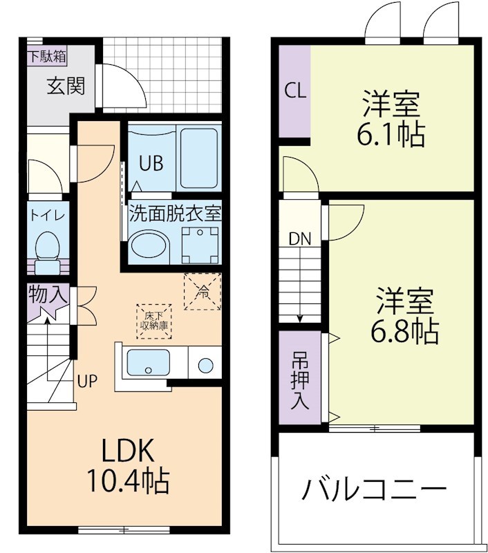 ハーベストの間取り