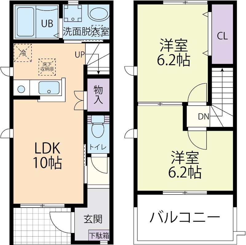 メゾンドゥ・ボヌールの間取り