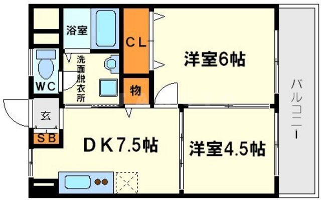 メティス有馬の間取り