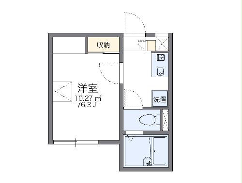 レオパレスはじめの間取り