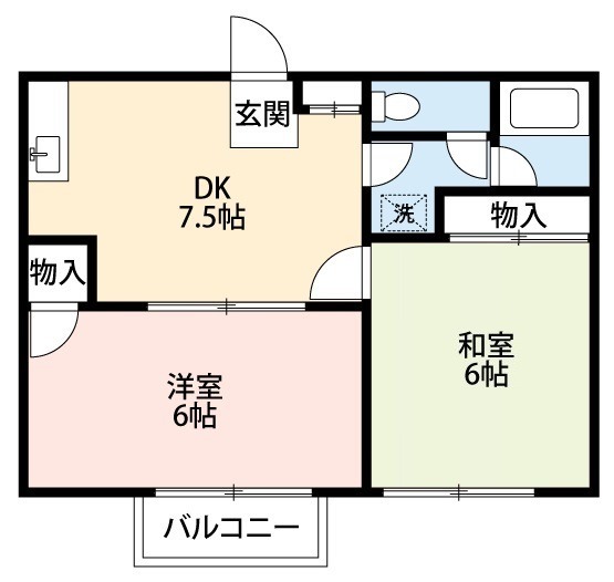 クロノス浅間町の間取り
