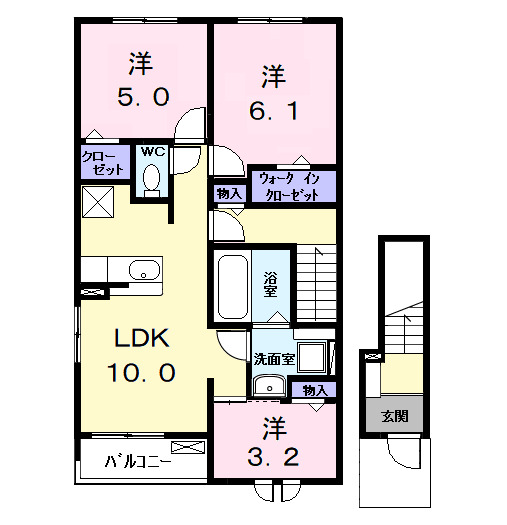 ロークァット Ⅰの間取り