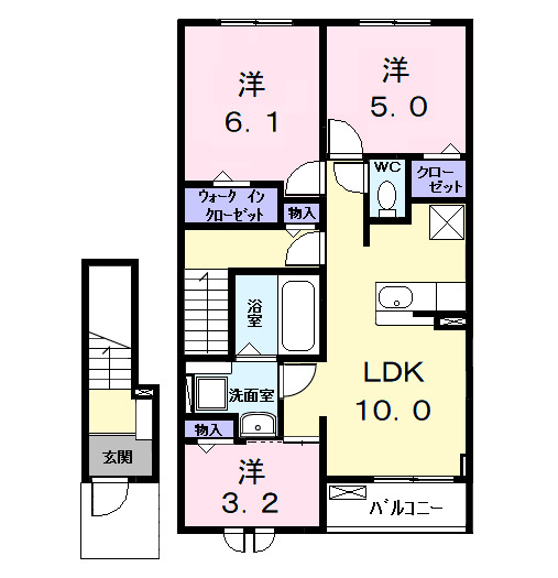 ロークァット Ⅰの間取り