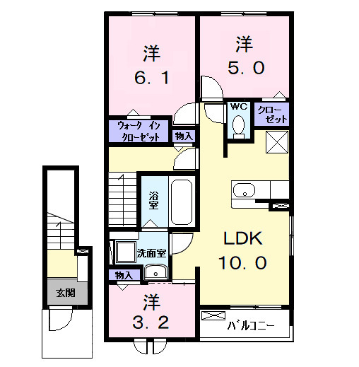 ロークァット Ⅰの間取り