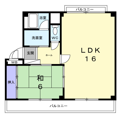 グリーンヒルやましたの間取り