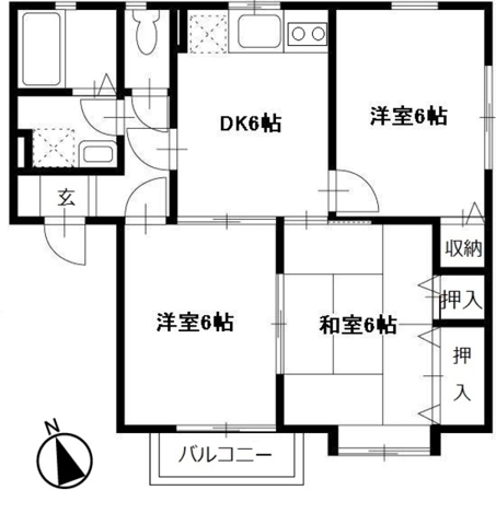 ラルジュ・アイの間取り
