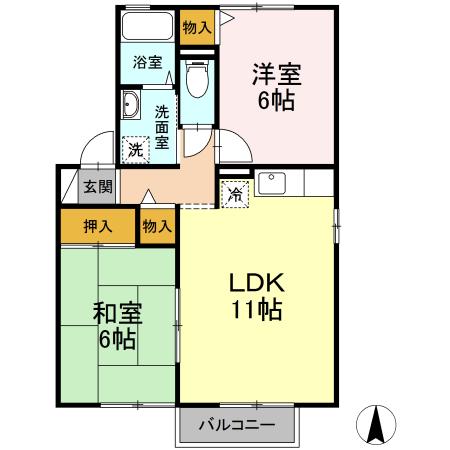 2/2 間取