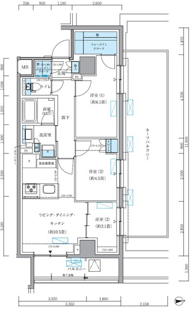 2/2 間取