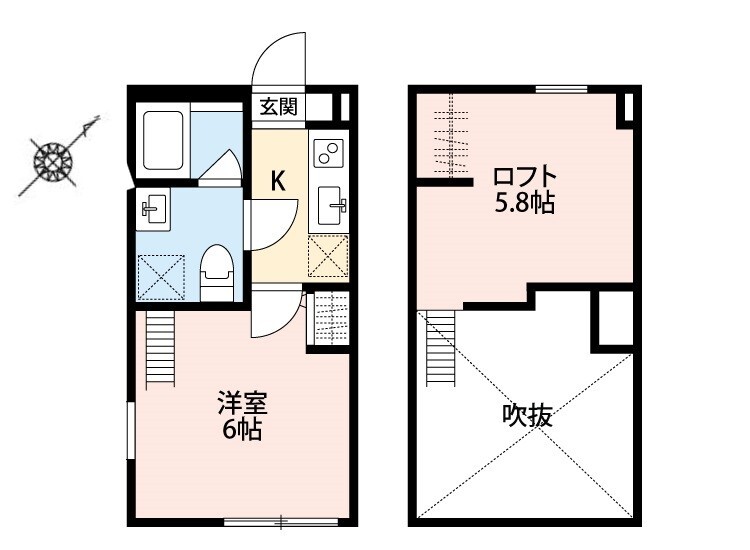 AXIS TACHIKAWA(アクシス タチカワ)の間取り