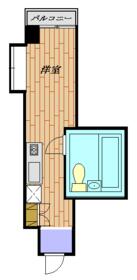 グリンセリ千駄ヶ谷 105号室の間取り
