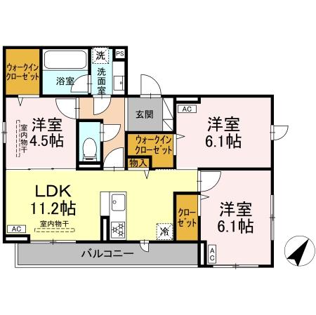 1/2 間取