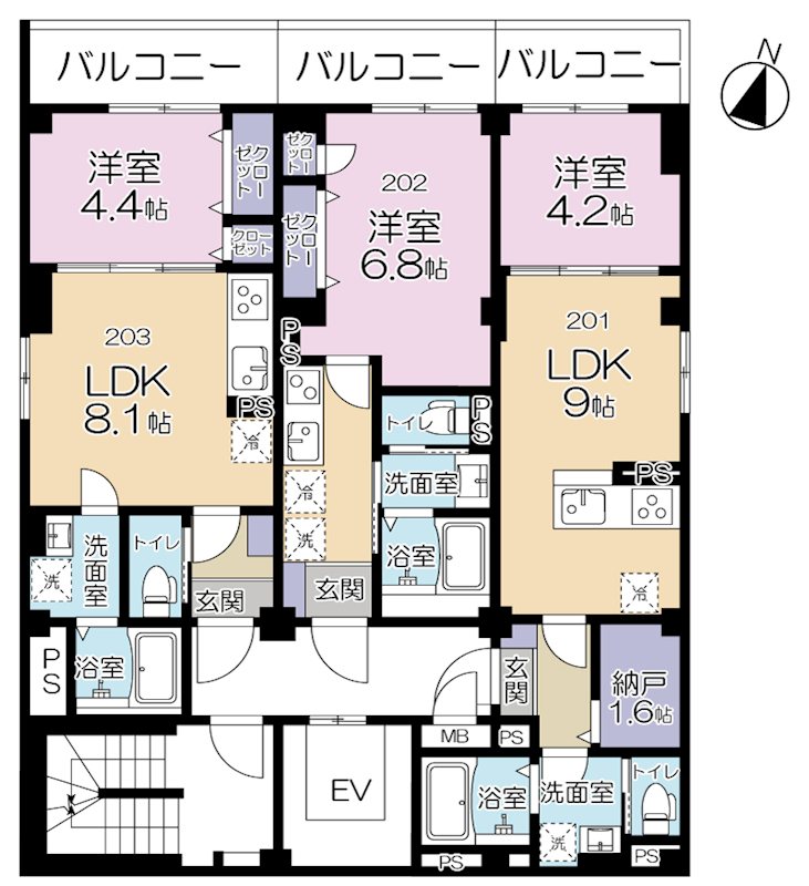 Maison Futaba(メゾンふたば)の間取り