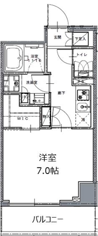 三田の完工年月(2015年8月)築の賃貸マンションの間取り