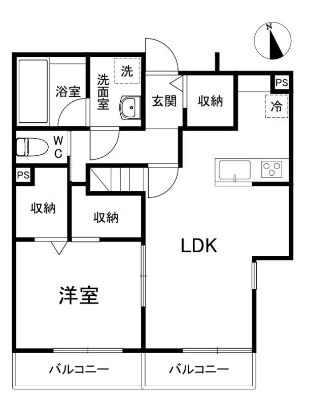 Glanz大師前の間取り