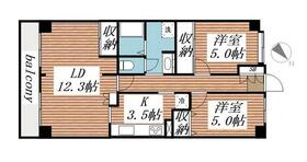 エクセル津田沼810号室の間取り
