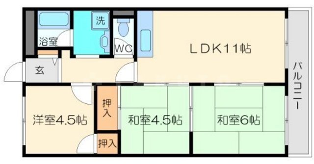 ハイツサンコーの間取り