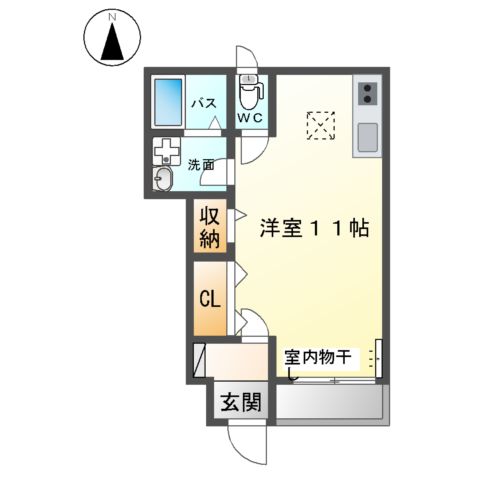 CALMLY(カームリィ)の間取り