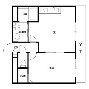 アンプルールフェール ルミエール富木の間取り