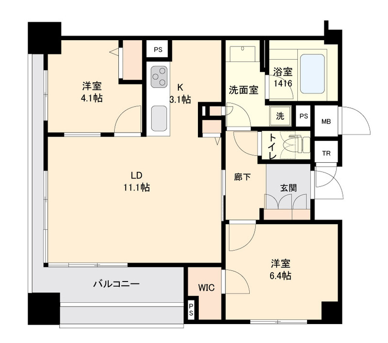 プロスペクト森下の間取り
