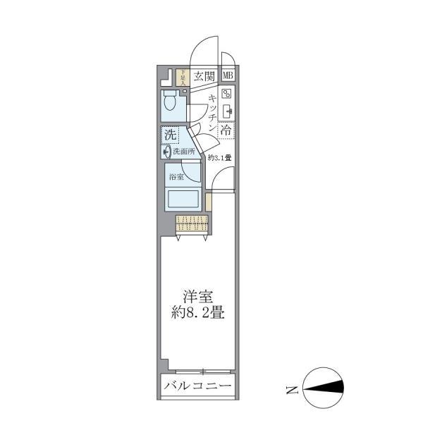 サウダージ自由が丘の間取り