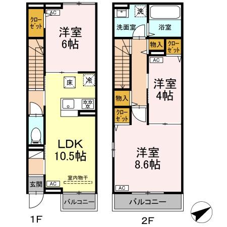 1/2 間取