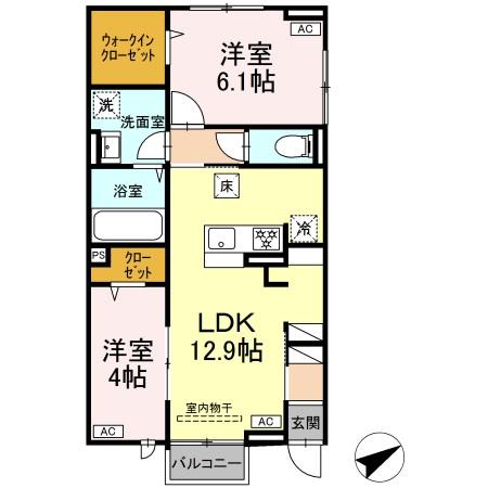 1/2 間取