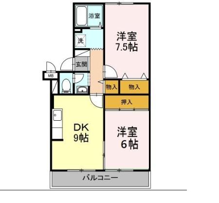 ピアエスポワールの間取り