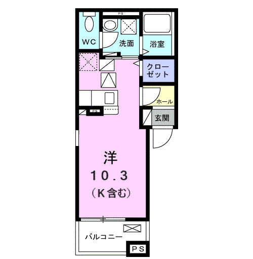登戸の完工年月(2026年11月)築の賃貸アパートの間取り