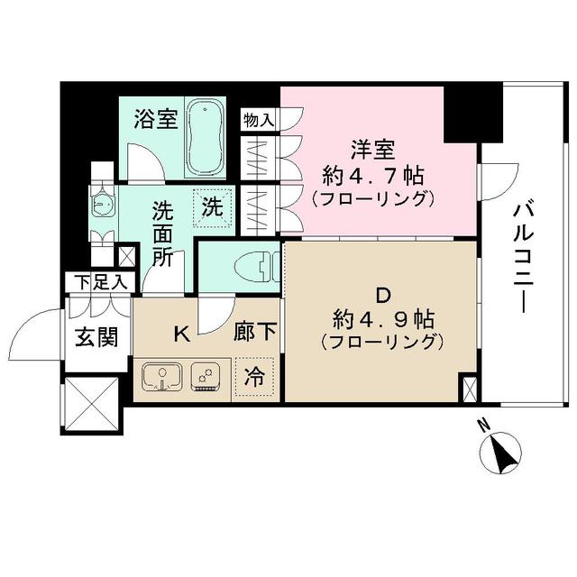 日神デュオステージ板橋駅前の間取り