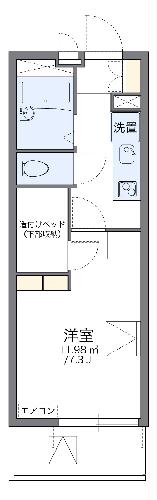 レオパレスラウンドTNの間取り