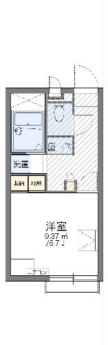 レオパレスクレール若宮Ⅲの間取り
