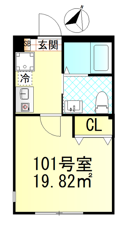 仮称元住吉新築6世帯 の間取り