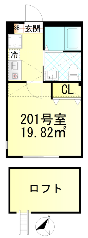 仮称元住吉新築6世帯 の間取り