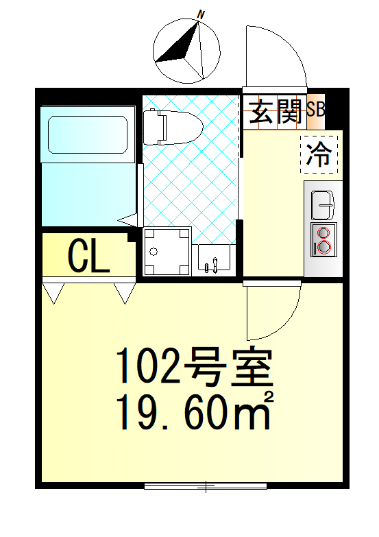 仮称元住吉新築6世帯 の間取り