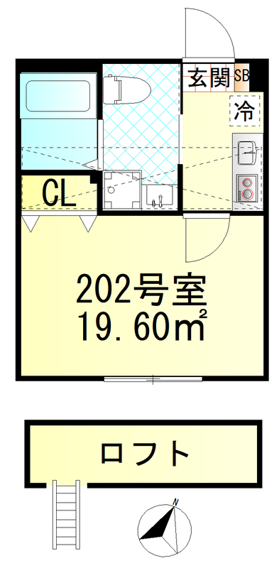 仮称元住吉新築6世帯 の間取り