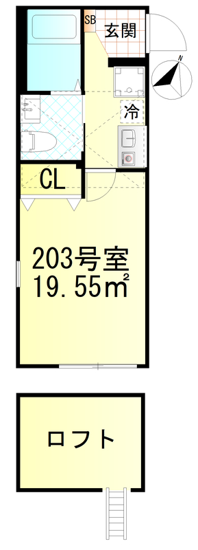 仮称元住吉新築6世帯 の間取り